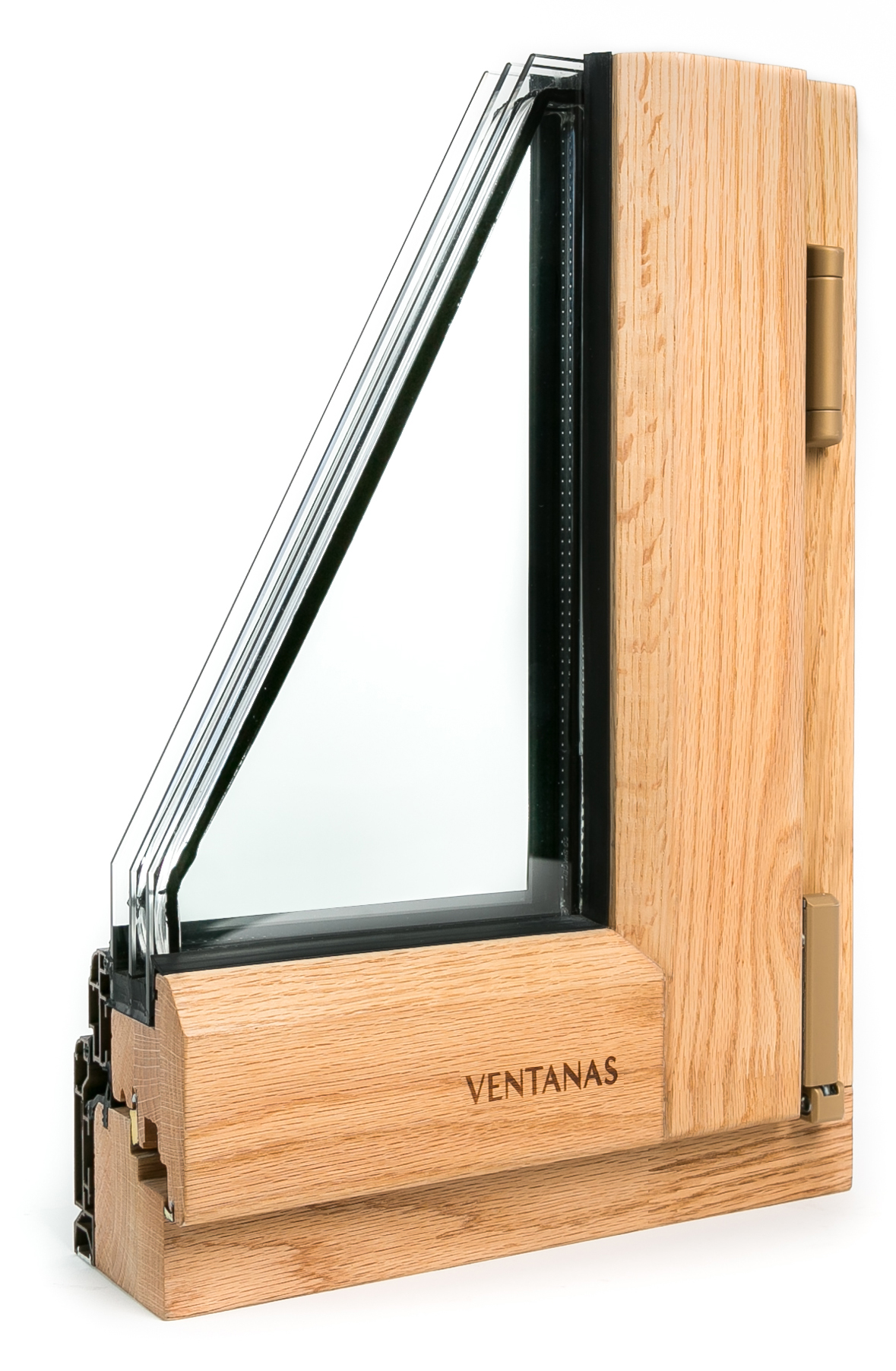 Ventanas aluminum-clad wood sectional